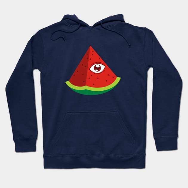 Illuminati Watermelon Hoodie by dumbshirts